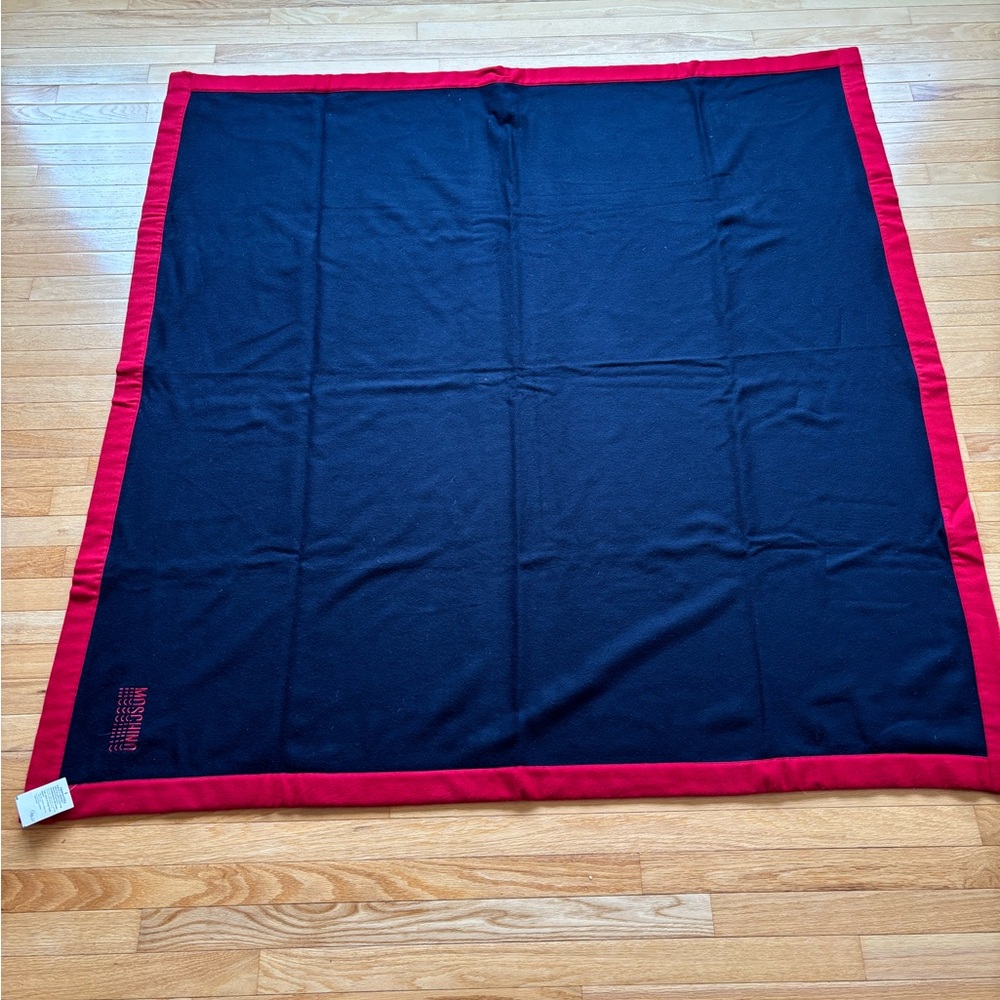 Moschino Throw Blanket 100% Lambswool Made in Italy